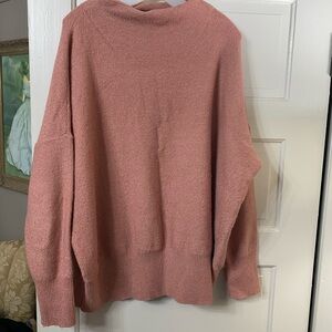 Ava & Viv Dusty Rose Cowl Neck Sweater